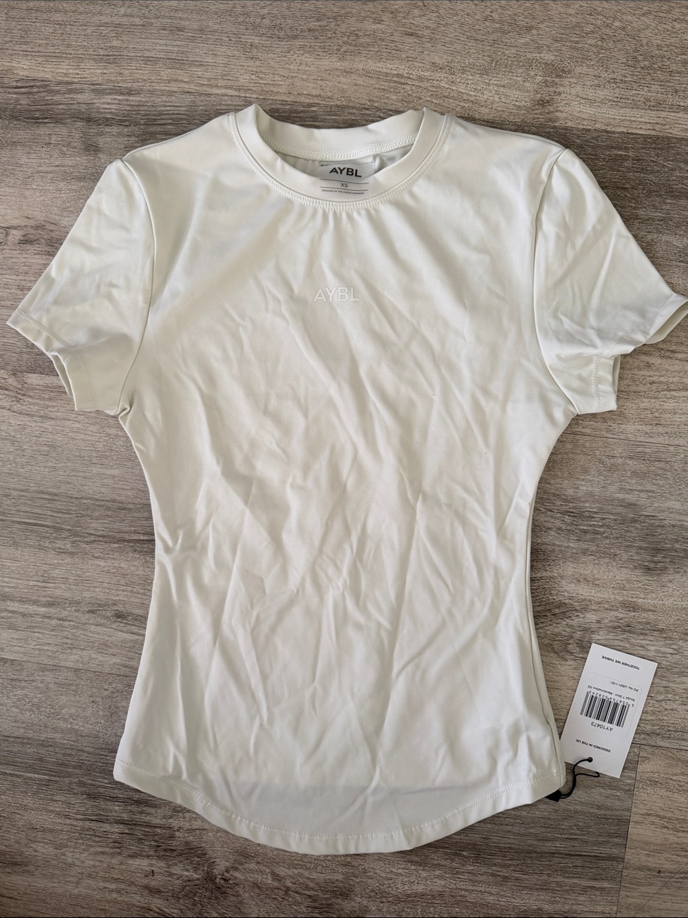AYBL Cream Short Sleeve Crew Tee